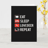 Awesome Deer Lover Creative MoFolded Greeting Card Kaart (Gele Bloem)