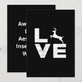 Awesome Deer Lover Trendy AesthetFlat Holiday Card Feestdagenkaart (Voorkant / Achterkant)