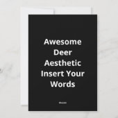 Awesome Deer Lover Trendy AesthetFlat Holiday Card Feestdagenkaart (Achterkant)