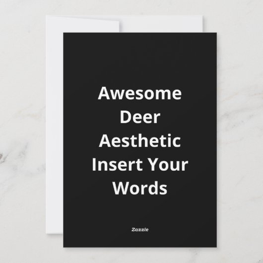 Awesome Deer Lover Trendy AesthetFlat Holiday Card Feestdagenkaart (Achterkant)