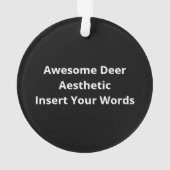 Awesome Deer Lover Trendy AesthetiAcrylic Ornament (achterkant)
