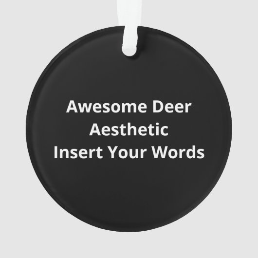Awesome Deer Lover Trendy AesthetiAcrylic Ornament (achterkant)