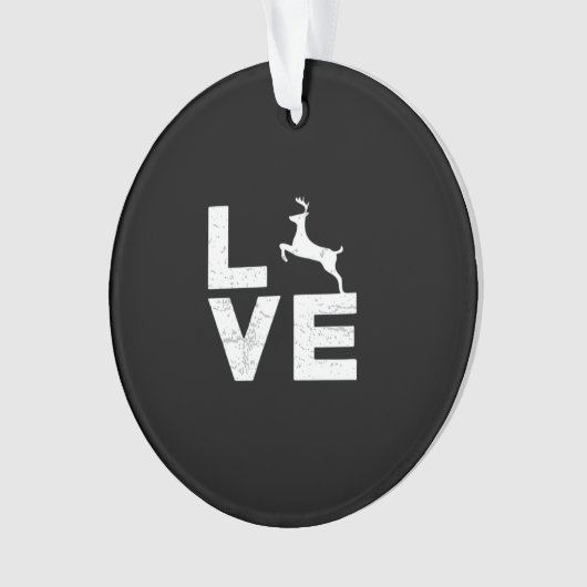 Awesome Deer Lover Trendy AesthetiAcrylic Ornament (voorkant)