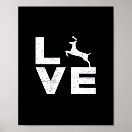 Awesome Deer Lover Trendy Aesthetic Design  Poster (Voorkant)