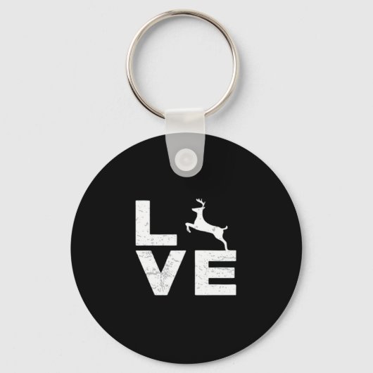 Awesome Deer Lover Trendy Aesthetic DesignKeychain Sleutelhanger (Voorkant)