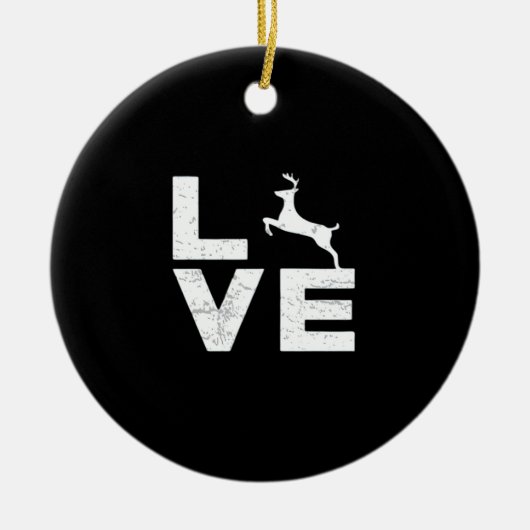 Awesome Deer Lover Trendy Aesthetic DesignOrnament Keramisch Ornament (Voorkant)