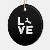 Awesome Deer Lover Trendy Aesthetic DesignOrnament Keramisch Ornament (Links)