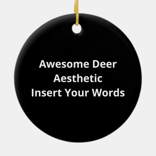 Awesome Deer Lover Trendy Aesthetic DesignOrnament Keramisch Ornament (Achterkant)