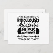 Awesome Dialysis Technician Dialysis Nurse Tech Briefkaart (Voorkant / Achterkant)