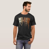 Awesome Drippin Melanin Women Pride Black History T-shirt (Voorkant volledig)