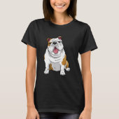 AWESOME ENGLISH BULLDOGS  English Bulldogs Dogs Pu T-shirt (Voorkant)
