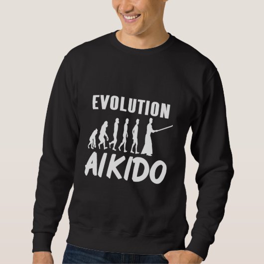 Awesome Evolution Of Aikido Cool Designs Present Trui (Voorkant)