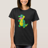 Awesome Festival Madri Gras Alligator Beads Men Wo T-shirt (Voorkant)