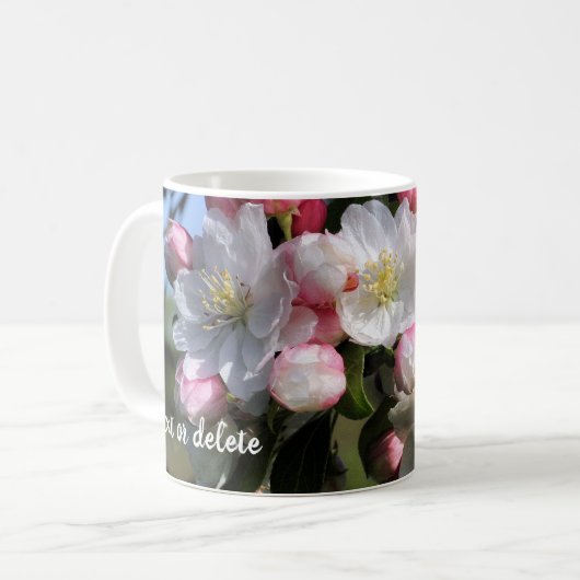 Awesome Flower Blossoms Personalized Koffiemok (Voorkant links)