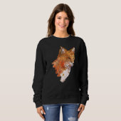 Awesome Fox   Tree Fox Wildlife  Women Men Trui (Voorkant volledig)
