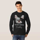 Awesome Frenchie Daddy   French Bulldog T-shirt (Voorkant volledig)