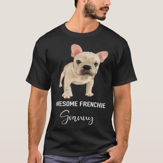 Awesome Frenchie Granny   French Bulldog T-shirt (Voorkant)