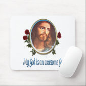 Awesome God Christelijke Muismat (Met muis)