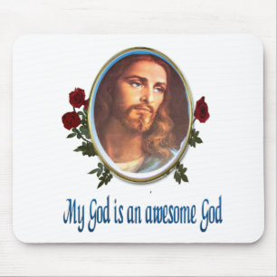 Awesome God Christelijke Muismat