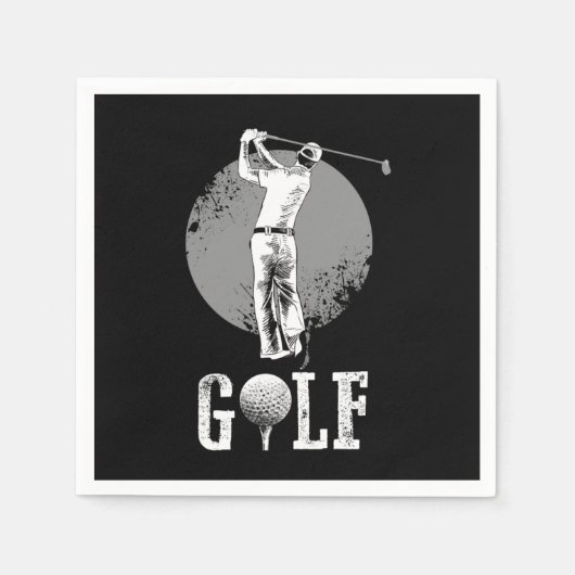 Awesome Golf Player Sports Golf Club Gift Servet (Voorkant)
