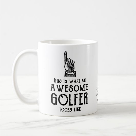 Awesome Golfer Personalized Koffiemok (Links)