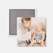 Awesome Grandma Since 20XX Simple Elegant Photo Magneet (Voorkant / Achterkant)