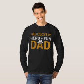 Awesome Hero + Fun Dad T-shirt (Voorkant volledig)
