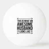 Awesome Husband Arrow Typography Pingpongbal (Voorkant)