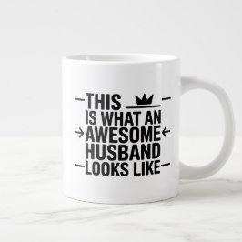Awesome Husband Graphic Typography Grote Koffiekop