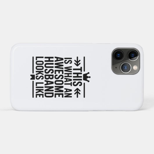 Awesome Husband Minimal Typography Case-Mate iPhone Case (Achterkant (horizontaal))