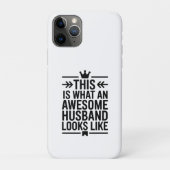 Awesome Husband Minimal Typography Case-Mate iPhone Case (Achterkant)