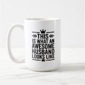 Awesome Husband Minimal Typography Koffiemok (Links)