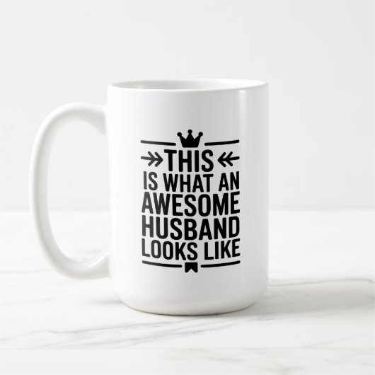 Awesome Husband Minimal Typography Koffiemok (Links)