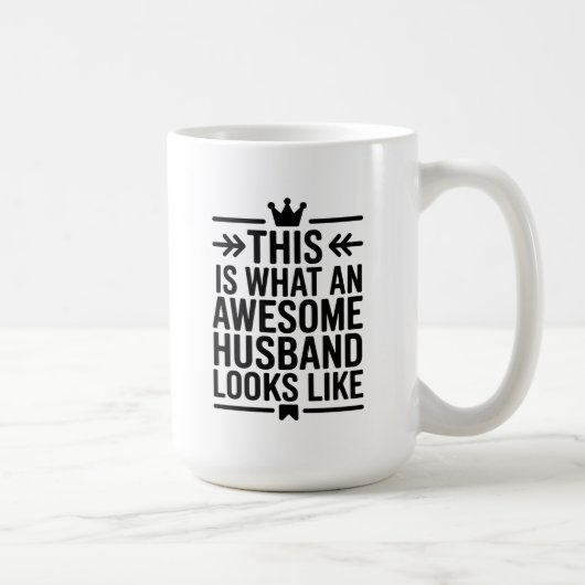 Awesome Husband Minimal Typography Koffiemok (Rechts)