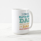 Awesome Kayaking Dad Fathers Day Funny Gift Koffiemok (Voorkant rechts)