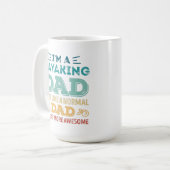 Awesome Kayaking Dad Fathers Day Funny Gift Koffiemok (Voorkant links)