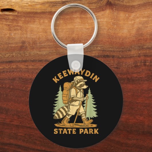 Awesome Keewaydin State Park, Ny Hiking Racoon Hik Sleutelhanger (Voorkant)