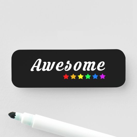 Awesome  | LGBTQ+ Pride  Naamplaatje (In situ)