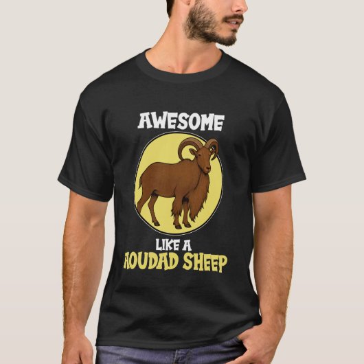 Awesome Like a Aoudad Sheep T-shirt (Voorkant)