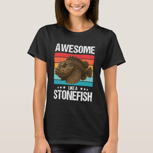 Awesome Like a Stonefish T-shirt (Voorkant)