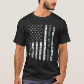 Awesome Like My Daughter American Flag Father s Da T-shirt (Voorkant)