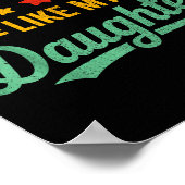 Awesome Like My Daughter Dad Men Funny Fathers Day Poster (Hoek)