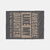 Awesome Like My Daughter Fathers Day Yes She Bough Fleece Deken (Voorkant (Horizontaal))