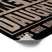 Awesome Like My Daughter Fathers Day Yes She Bough Poster (Hoek)