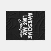 Awesome Like My Daughter For Dad Men Funny Fathers Fleece Deken (Voorkant (Horizontaal))