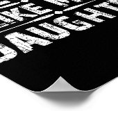 Awesome Like My Daughter For Dad Men Funny Fathers Poster (Hoek)