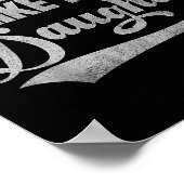 Awesome Like My Daughter For Dad Men Funny Fathers Poster (Hoek)