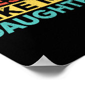 Awesome Like My Daughter For Dad Men Funny Fathers Poster (Hoek)