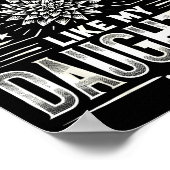 Awesome Like My Daughter For Dad Men Funny Fathers Poster (Hoek)