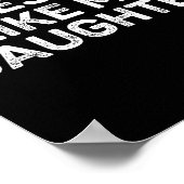 Awesome Like My Daughter For Dad Men Funny Fathers Poster (Hoek)